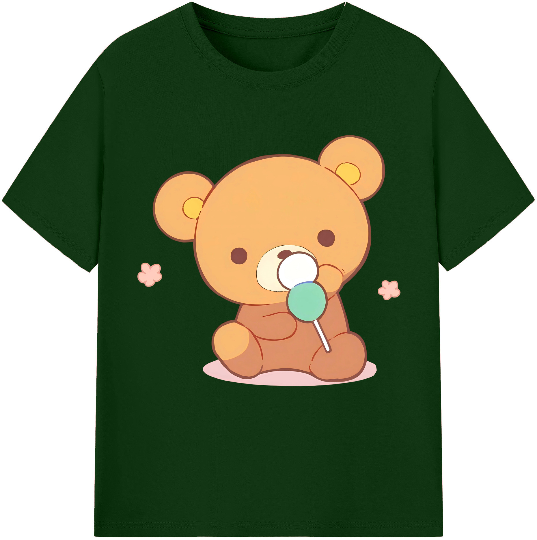 （画像用） リラックマ リラックマ キイロイトリ Rilakkuma Korilakkuma Kiiroitori 綿100％半袖Tシャツ（フロントプリント）
